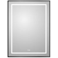 Зеркало BelBagno Kraft 60 SPC-KRAFT-600-800-LED-TCH-WARM-NERO с подсветкой