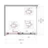 Душевой уголок BelBagno Marino 2 110x100 MARINO-2-AH-1-110/100-C-GM
