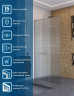 Душевая перегородка BelBagno Uno 100 UNO-L-1-TB-100-FL-Cr