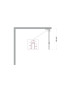 Душевая перегородка BelBagno Uno 60 UNO-L-1-TB-60-C-Cr