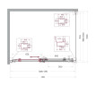 Душевой уголок BelBagno Marino 2 130x100 MARINO-2-AH-1-130/100-C-GM