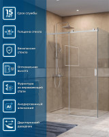 Душевой уголок BelBagno Soft Close-2 140x90 SOFT_CLOSE-2-AH-1-140/90-C-Cr