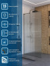 Душевая перегородка BelBagno Uno 100 UNO-L-1-TB-100-FL-GM