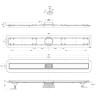 душевой лоток BelBagno Luce BB-LD-LUCE-90-NERO