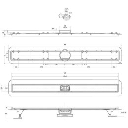 душевой лоток BelBagno Luce BB-LD-LUCE-90-NERO