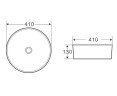 Раковина-чаша BelBagno 41 BB1315-H301