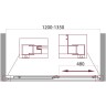 Душевая дверь BelBagno Unique 135 UNIQUE-BF-1-120/135-C-Cr