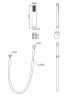 Душевой гарнитур BelBagno Luce LUC-DFS-ORO