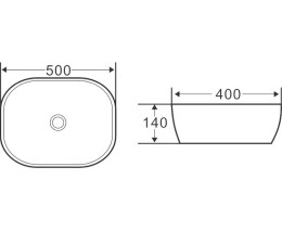 Раковина-чаша BelBagno 50 BB1302-H316