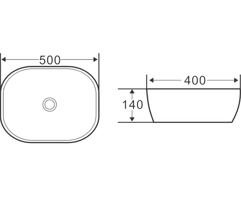 Раковина-чаша BelBagno 50 BB1302-H316