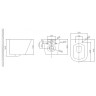 Комплект унитаза с инсталляцией BelBagno Due BB3103CHR/SC/BB002-80/BB018-GV-BIANCO