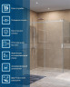 Душевой уголок BelBagno Soft Close-2 160x100 SOFT_CLOSE-2-AH-1-160/100-C-Cr