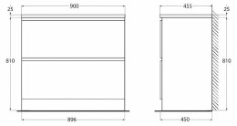 Тумба под раковину BelBagno Albano 90 ALBANO-900-2C-PIA-BL