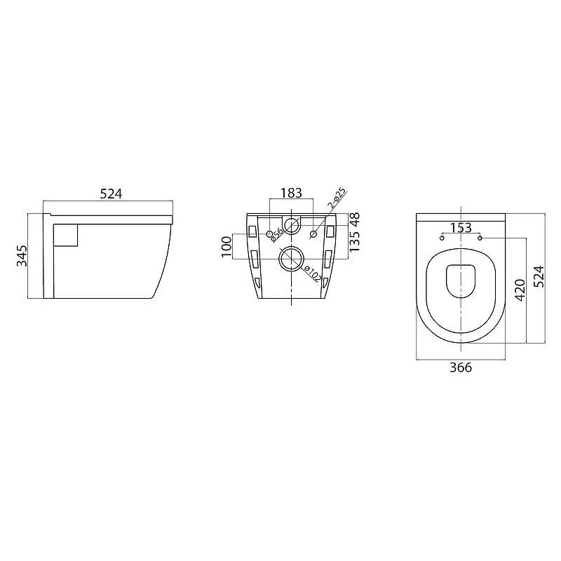 Комплект унитаза с инсталляцией BelBagno Loto BB070CHR/SC/BB002-80/BB014-SR-BIANCO