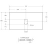 Столешница под раковину BelBagno 90 KEP-90-GRN-W0