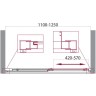 Душевая дверь BelBagno Unique 125 UNIQUE-BF-1-110/125-P-Cr