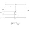 Столешница под раковину BelBagno 100 KEP-100-GRN-W0