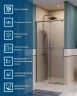 Душевая дверь BelBagno Soft Close-1 100 SOFT_CLOSE-1-BF-1-100-C-GM