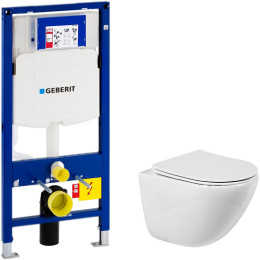 Комплект унитаза BelBagno Amanda BB051CHR+BB051SC с инсталляцией Geberit Duofix Sigma UP320 111.300.00.5