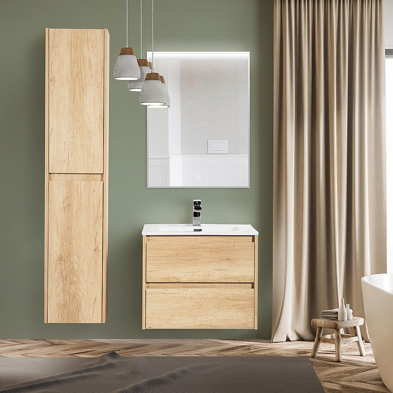 Шкаф пенал BelBagno Kraft 33 L KRAFT-1600-2A-SC-RNN-L подвесной