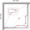 Душевой уголок BelBagno Unique 100х100 UNIQUE-A-2-85/100-C-Cr