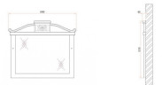 Зеркало BelBagno Primavera 100 BB45S/ACA