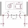 Душевая дверь BelBagno Uno 110 UNO-B-2-110-CH-Cr