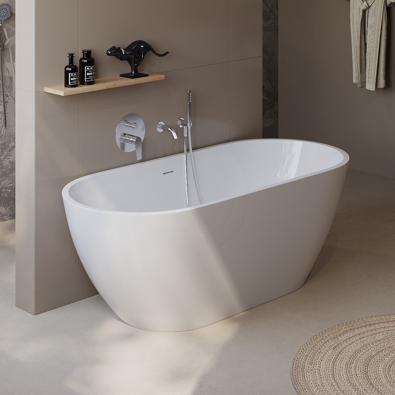 Акриловая ванна BelBagno Uno 170x75 BB701-1700-750-K