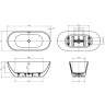 Акриловая ванна BelBagno Uno 170x75 BB701-1700-750-K