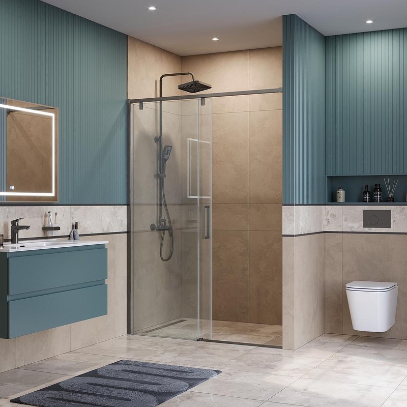 Душевая дверь BelBagno Soft Close-1 130 SOFT_CLOSE-1-BF-1-130-C-GM