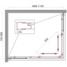 Душевой уголок BelBagno Unique 115х90 UNIQUE-AH-2-100/115-75/90-P-Cr