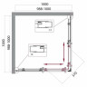 Душевой уголок BelBagno Uno 100х100 UNO-195-A-2-100-CH-CR