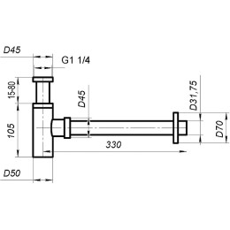 сифон BelBagno BB-SMT2-01