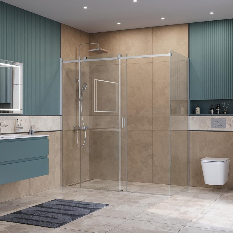 Душевой уголок BelBagno Soft Close-2 180x90 SOFT_CLOSE-2-AH-1-180/90-C-Cr