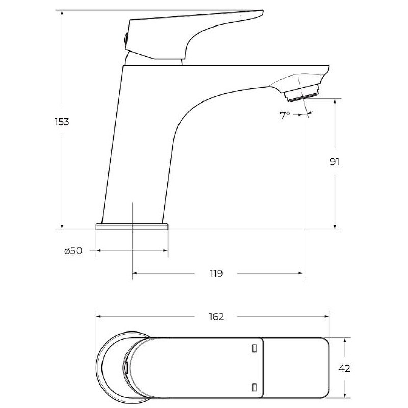 Смеситель для раковины BelBagno Marino MARINO-LVM-CRM-W0