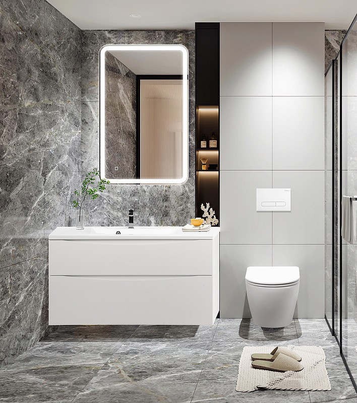 Комплект унитаза с инсталляцией BelBagno Uno BB3105CHR/SC/BB002-80/BB005-PR-CHROME