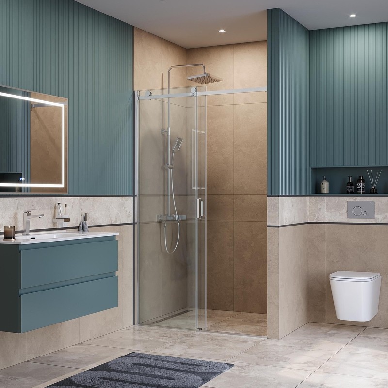 Душевая дверь BelBagno Soft Close-2 120 SOFT_CLOSE-2-BF-1-120-C-Cr