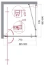 Душевой уголок BelBagno Marmi 90x90 MARMI-A-1-90-C-Cr