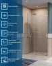 Душевая дверь BelBagno Soft Close-2 140 SOFT_CLOSE-2-BF-1-140-C-Cr