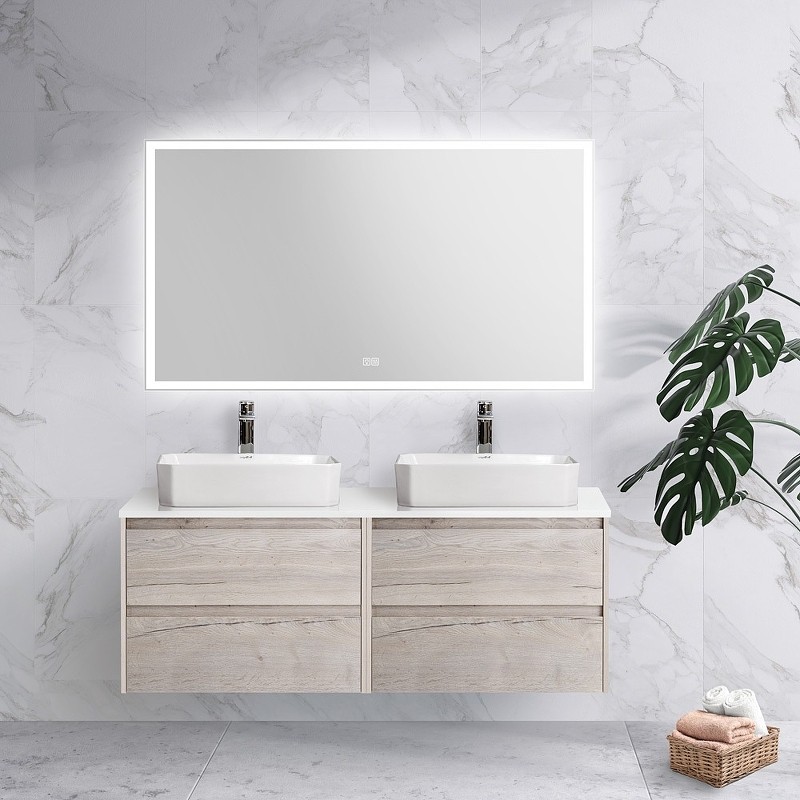Зеркало BelBagno 140 SPC-GRT-1400-800-LED-TCH-WARM с подсветкой с подогревом
