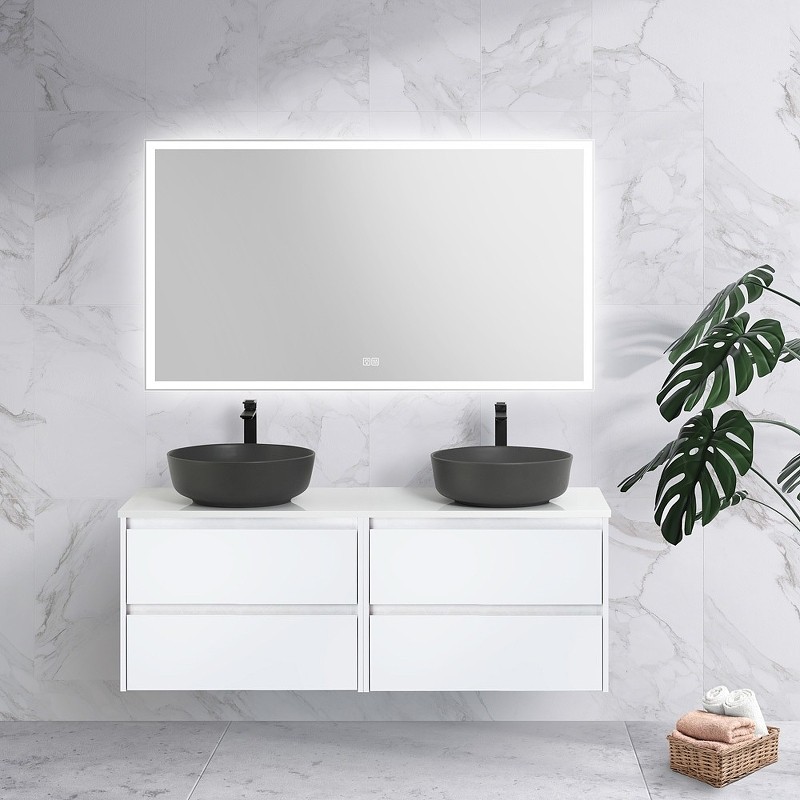 Зеркало BelBagno 140 SPC-GRT-1400-800-LED-TCH-WARM с подсветкой с подогревом