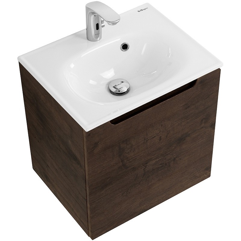 Тумба под раковину BelBagno Etna 50 L ETNA-500-1A-SO-RW-P-L подвесная