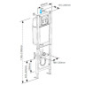 Комплект унитаза BelBagno Amanda BB051CHR+BB051SC с инсталляцией Cersanit Black 35 S-IN-BLACK-Cg-w