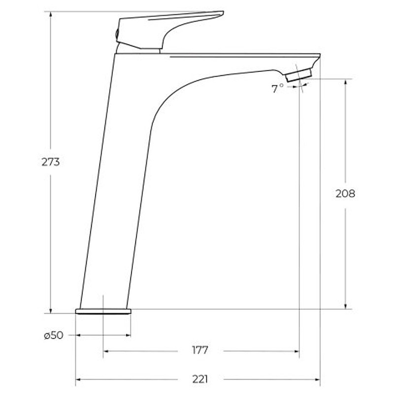 Смеситель для раковины BelBagno Marino MARINO-LMC-CRM-W0