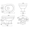 Унитаз BelBagno Boheme BB115CH подвесной