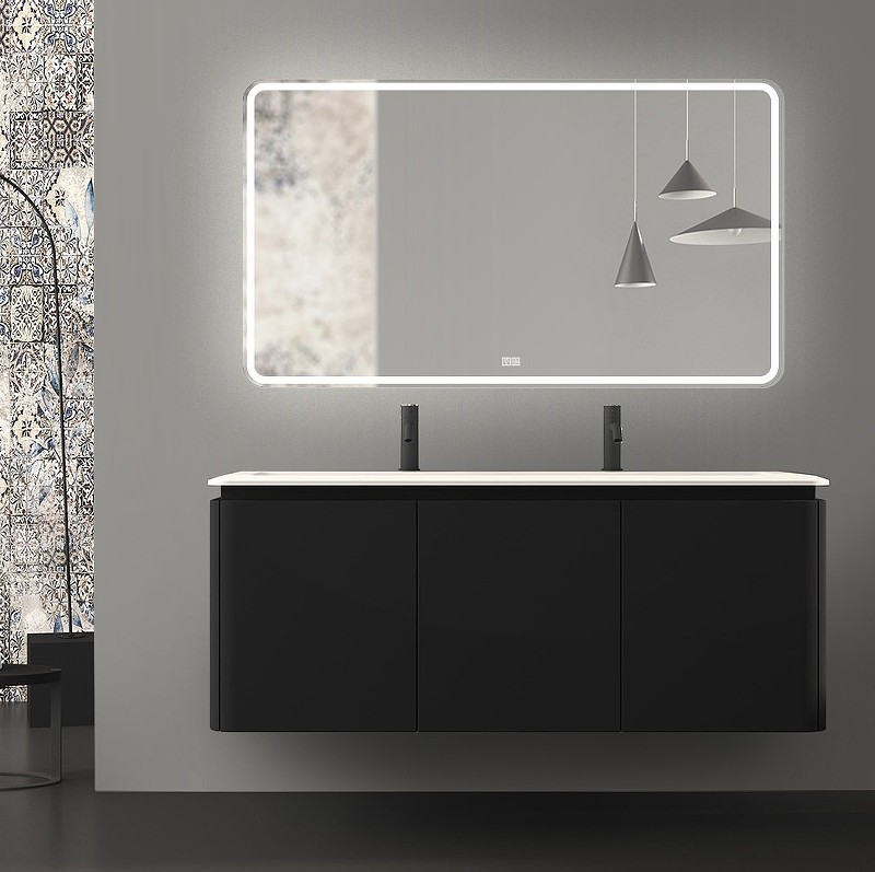 Зеркало BelBagno 140 SPC-MAR-1400-800-LED-TCH-WARM с подсветкой с подогревом