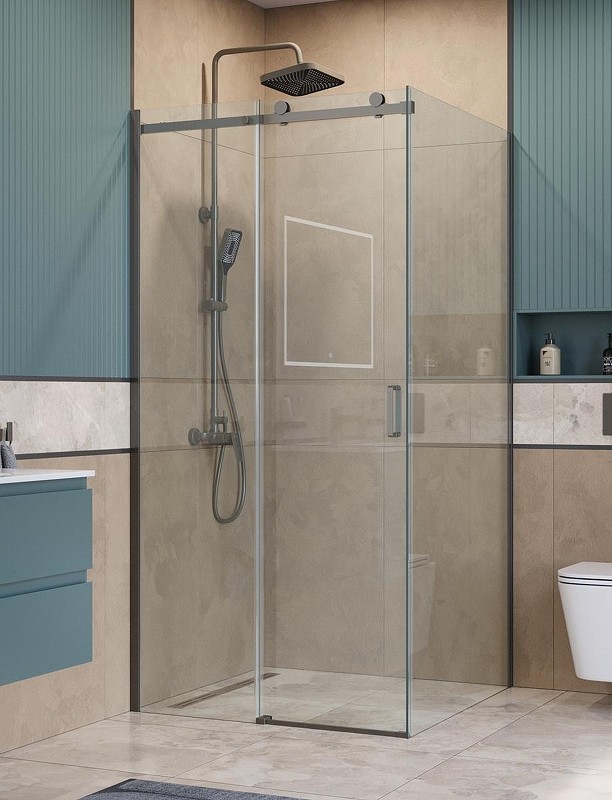 Душевой уголок BelBagno Soft Close-2 100x100 SOFT_CLOSE-2-A-1-100-C-GM