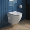 Унитаз биде BelBagno Uno BB3105CHR-BS/SC подвесной
