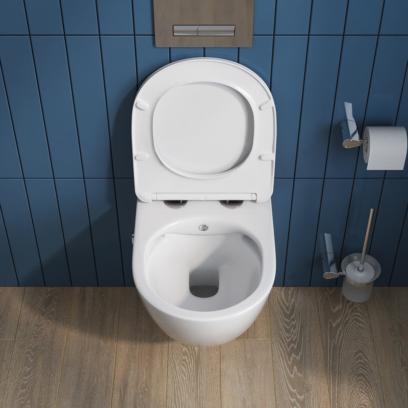 Унитаз биде BelBagno Uno BB3105CHR-BS/SC подвесной