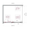 Душевой уголок BelBagno Soft Close-2 110x100 SOFT_CLOSE-2-AH-1-110/100-C-GM